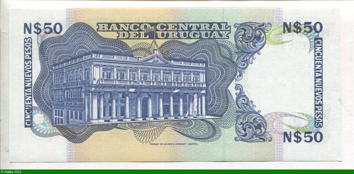50 Nuevos Pesos Portrait de J.A. Artigas * * * * * *