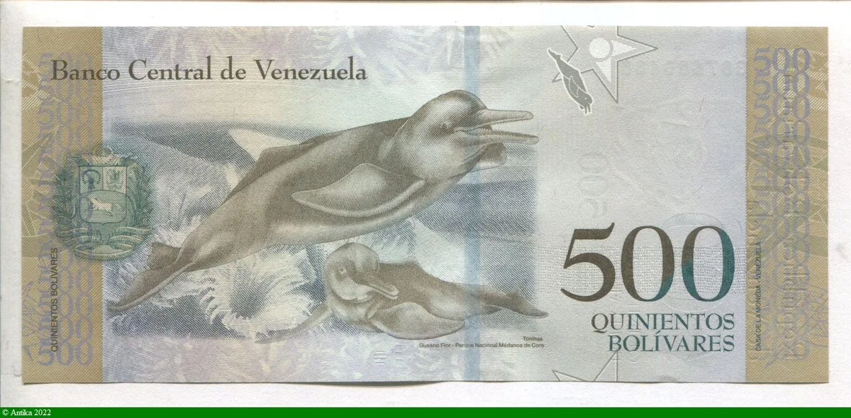 500 Bolivares F.de Mirandana * *
