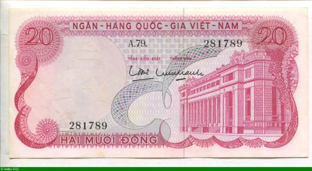 20 Dong Rouge Banque