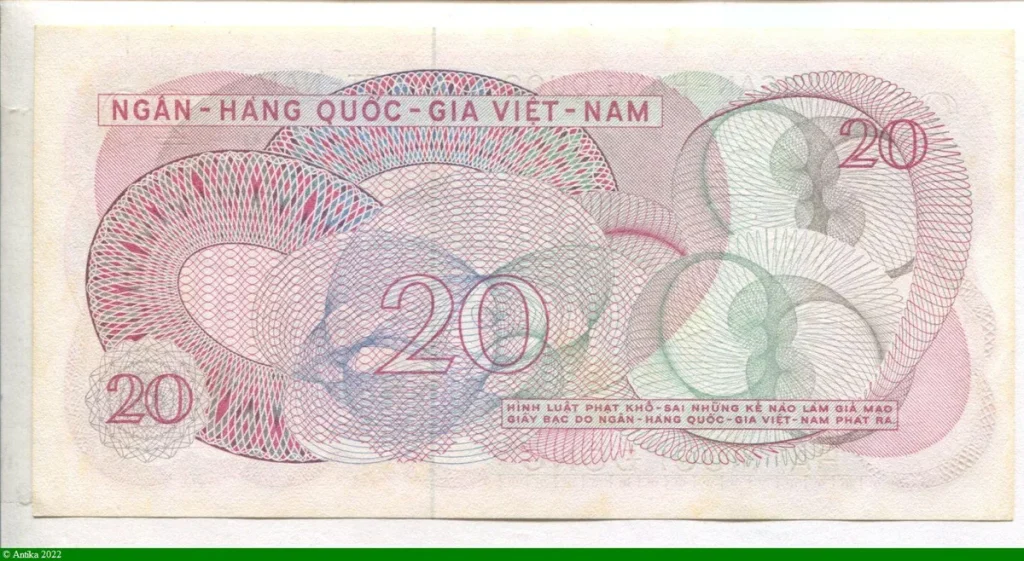 20 Dong Rouge Banque
