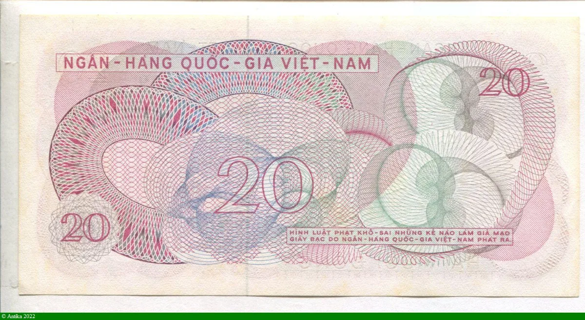 20 Dong Rouge Banque