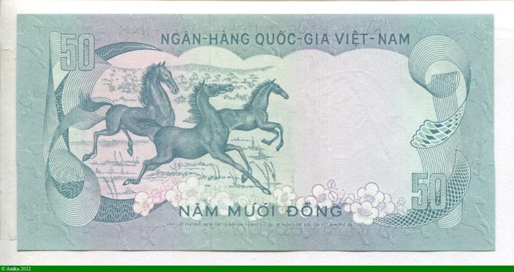 50 Dong Turquoise Banque