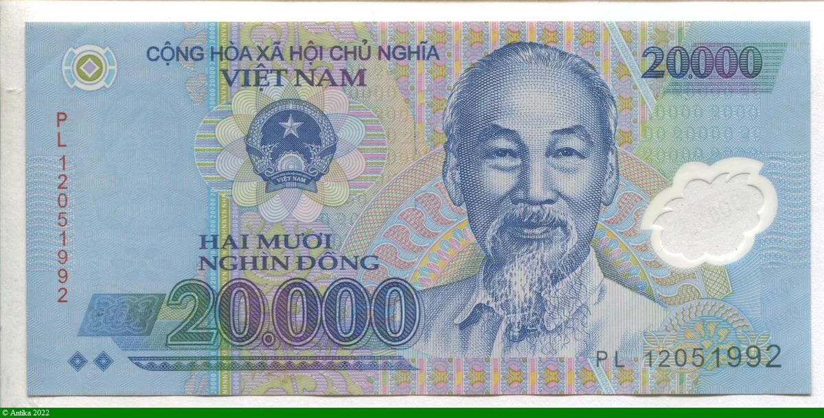 20000 Dong Ho Chi Minh