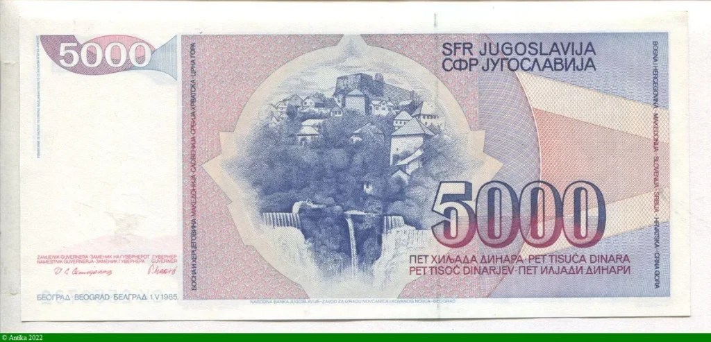 5000 Dinara Maréchal Tito * * *