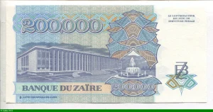 200000 Zaires Mobutu
