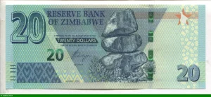 20 Dollars Roche de Chiremba * * * * * * * * *