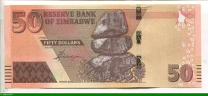 50 Dollars Roche de Chiremba * * * * * * * * * *