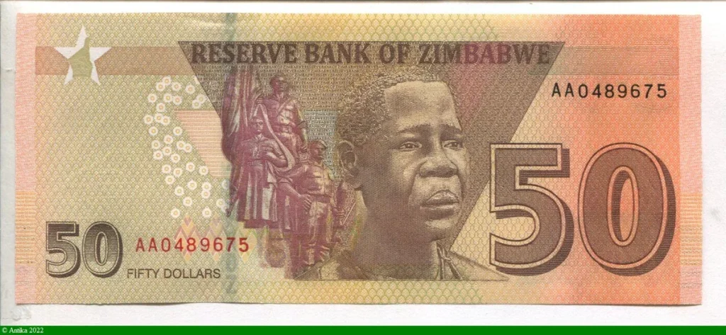 50 Dollars Roche de Chiremba * * * * * * * * * *