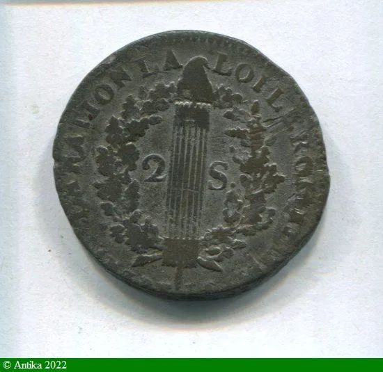 2 SOLS FRANCOIS, An 3 à 5 LOUIS XVI