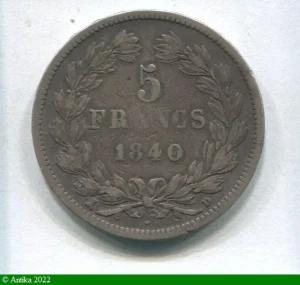 5 FRANCS T.L 2 ème type " LA TOUR "