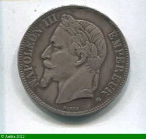 5 FRANCS NAP III T.L