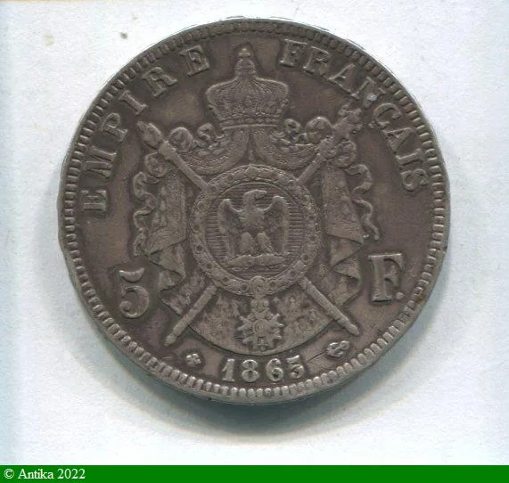 5 FRANCS NAP III T.L