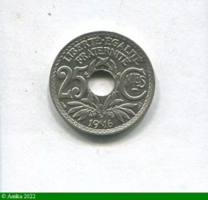 25 CENTIMES LINDAUER Centimes Souligné