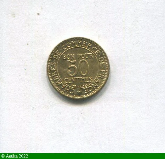 50 CENTIMES CHAMBRE DE COMMERCE