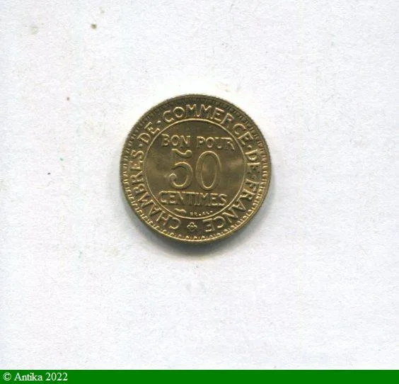 50 CENTIMES CHAMBRE DE COMMERCE