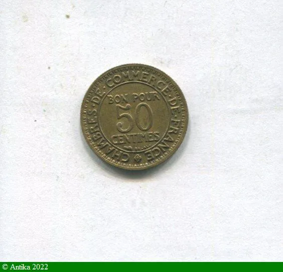 50 CENTIMES CHAMBRE DE COMMERCE