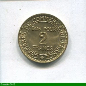 2 FRANCS CHAMBRE DE COMMERCE
