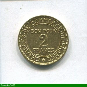 2 FRANCS CHAMBRE DE COMMERCE