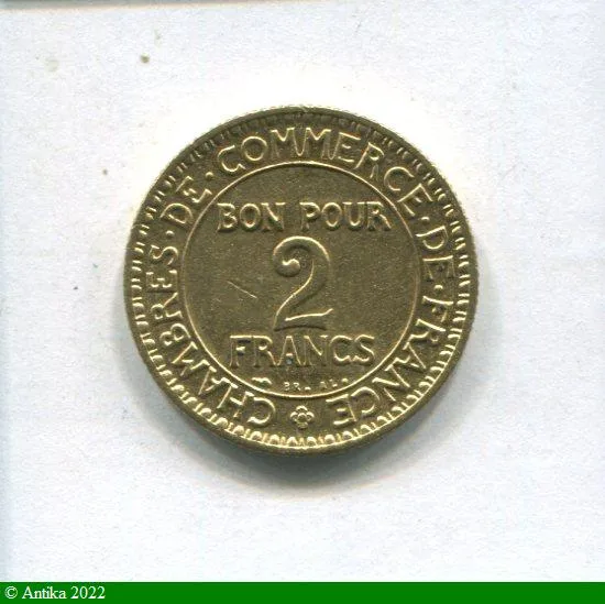 2 FRANCS CHAMBRE DE COMMERCE