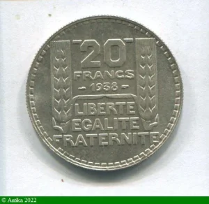 20 FRANCS TURIN Argent