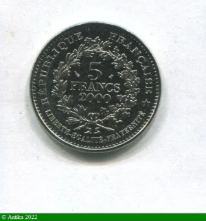 5 FRANCS FRANC d' ARGENT de HENRI III