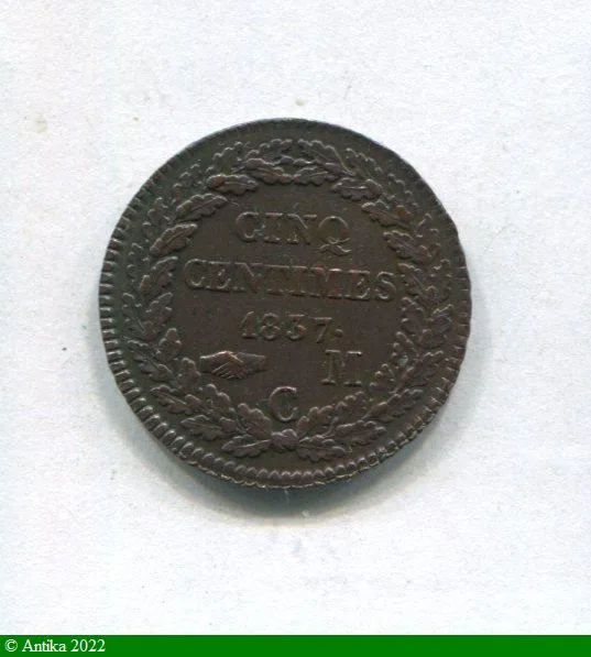 5 CENTIMES HONORE V 1819-1841