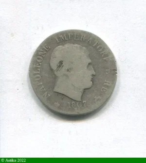 2 LIRE Argt NAPOLEONE Impérator Assez RARE