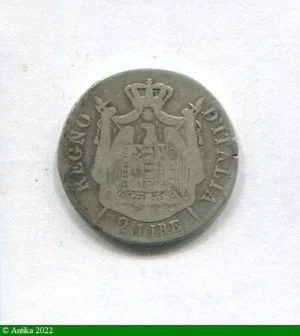 2 LIRE Argt NAPOLEONE Impérator Assez RARE