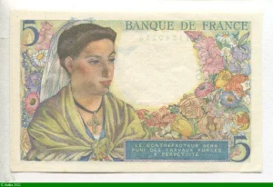 5 FRANCS BERGER - Type 1943