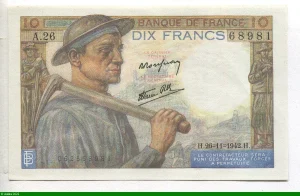 10 FRANCS MINEUR - type 1941