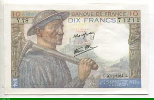 10 FRANCS MINEUR - type 1941
