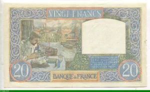20 FRANCS SCIENCE & TRAVAIL - Type 1940