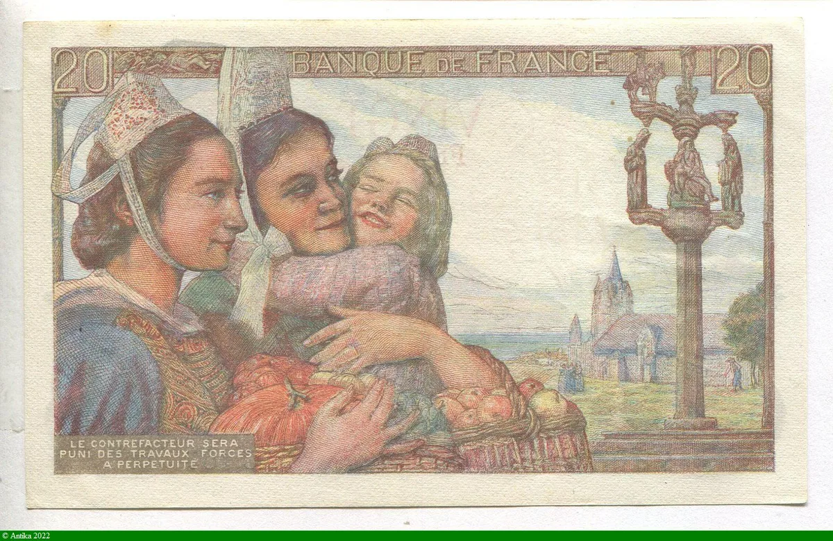 20 FRANCS PECHEUR - Type 1942