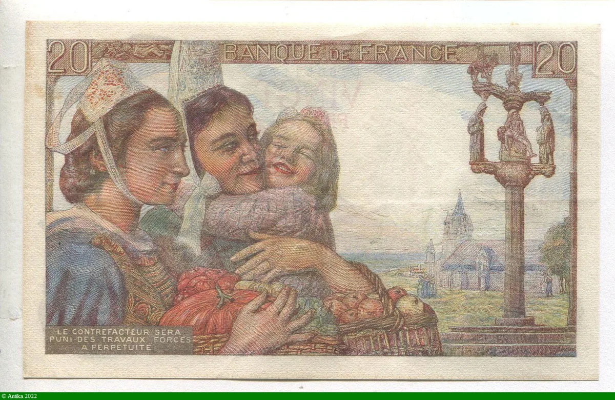 20 FRANCS PECHEUR - Type 1942