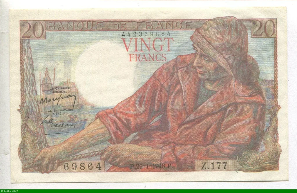 20 FRANCS PECHEUR - Type 1942