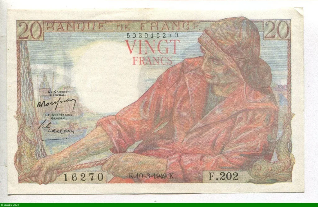 20 FRANCS PECHEUR - Type 1942