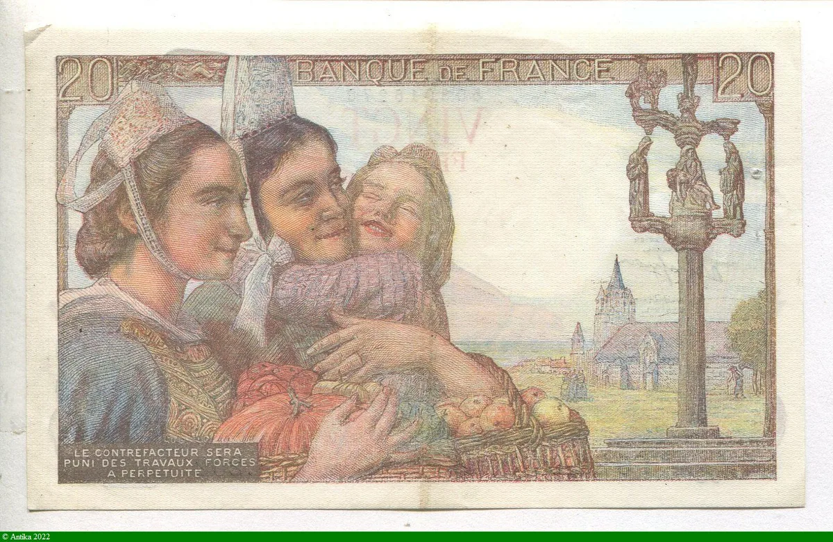 20 FRANCS PECHEUR - Type 1942