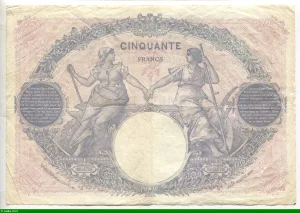 50 FRANCS BLEU & ROSE - Type 1889