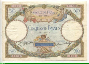 50 FRANCS LOM - Type 1927