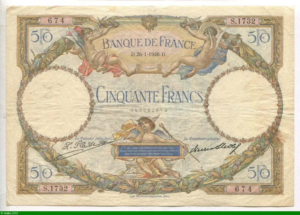 50 FRANCS LOM - Type 1927