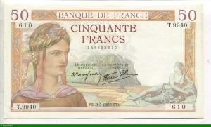 50 FRANCS CERES - Type 1933 modifié