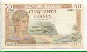 50 FRANCS CERES - Type 1933 modifié