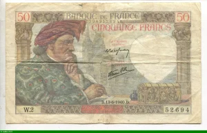 50 FRANCS JACQUES CŒUR - Type 1941