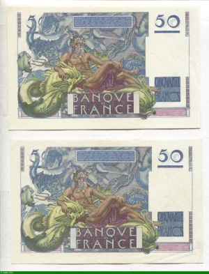 50 FRANCS LE VERRIER - Type 1946