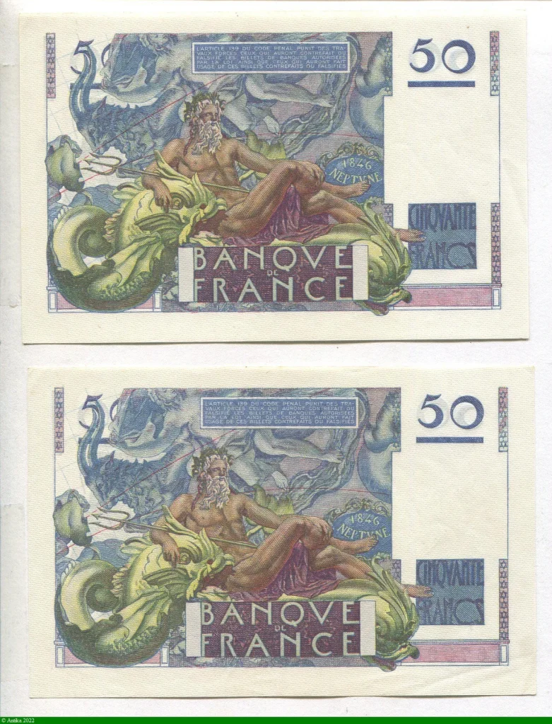 50 FRANCS LE VERRIER - Type 1946
