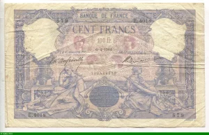 100 FRANCS BLEU & ROSE - Type 1888