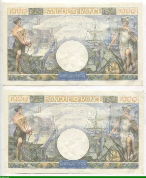 1000 FRANCS COMMERCE & INDUSTRIE - Type 1940