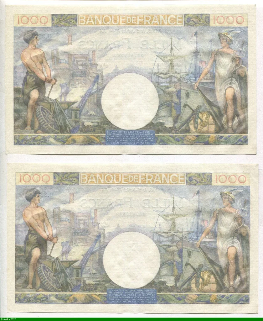 1000 FRANCS COMMERCE & INDUSTRIE - Type 1940