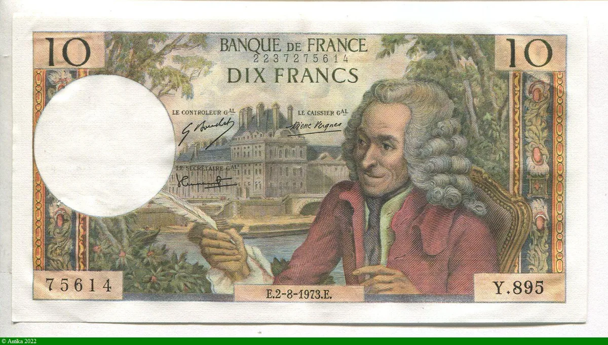 10 FRANCS VOLTAIRE - Type 1963