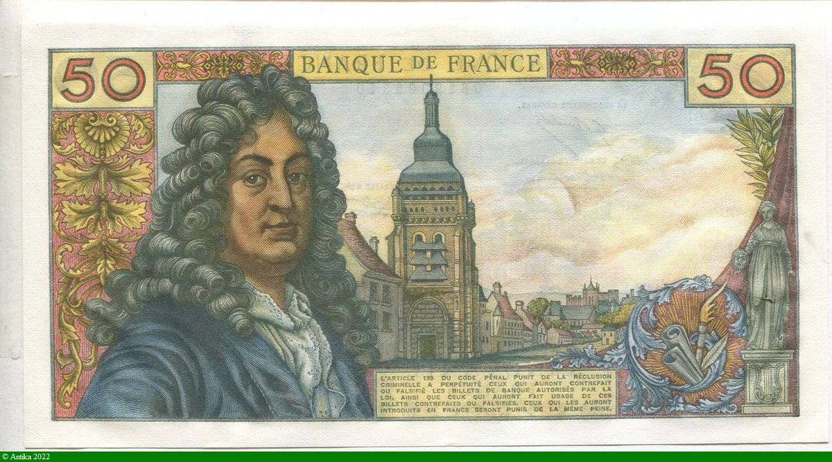 50 FRANCS RACINE - Type 1962
